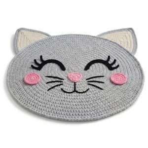 Teppich mit Katzenmotiv für Kinderzimmer