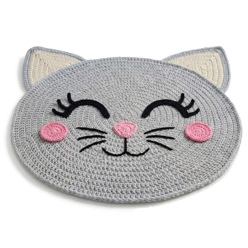Teppich mit Katzenmotiv für Kinderzimmer